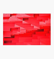 Red Blocks Photographic Print