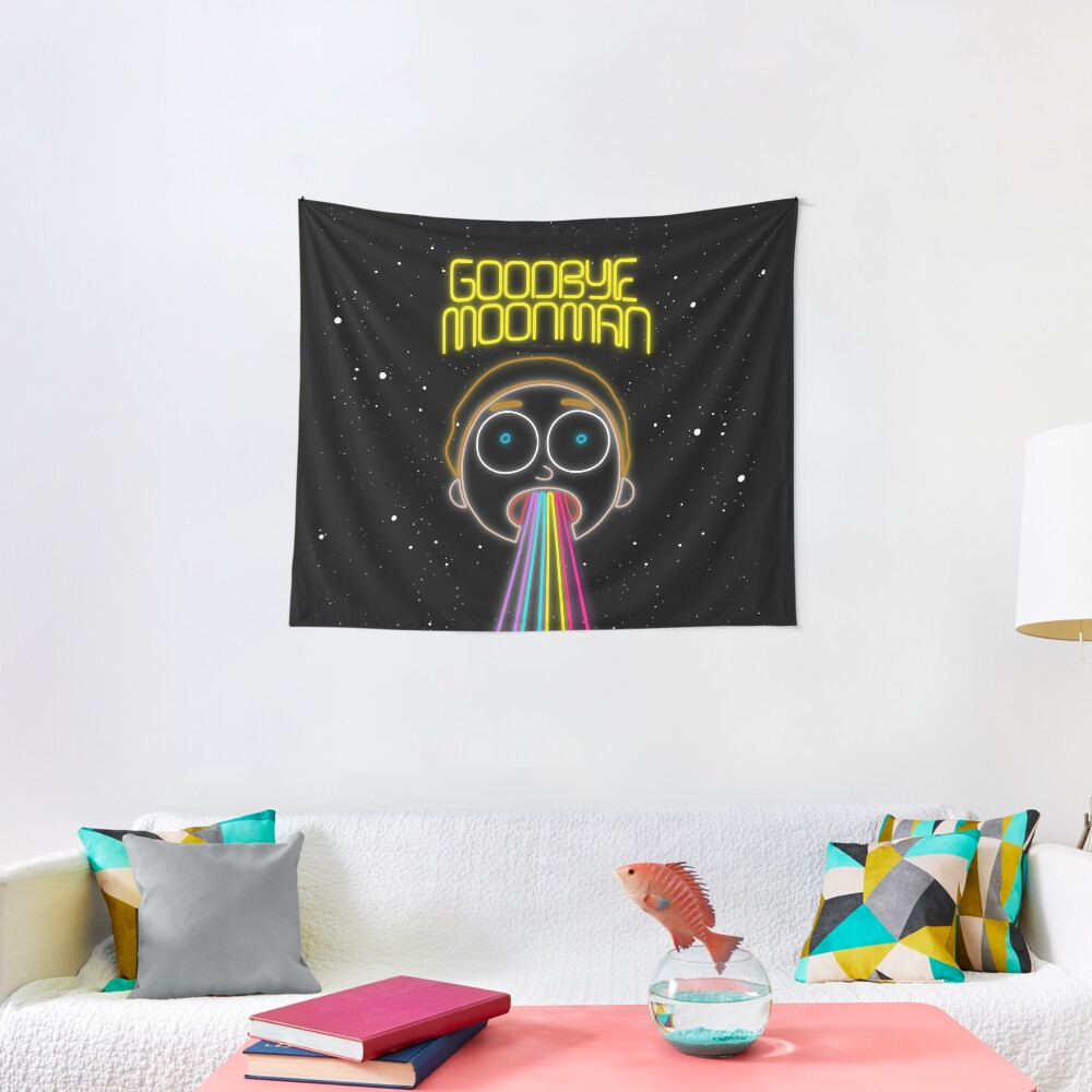 Rick and Morty : Neon (Goodbye Moonman) Morty Tapestry