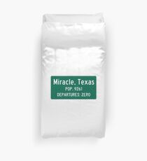 Miracle, panneau de signalisation du Texas Housse de couette