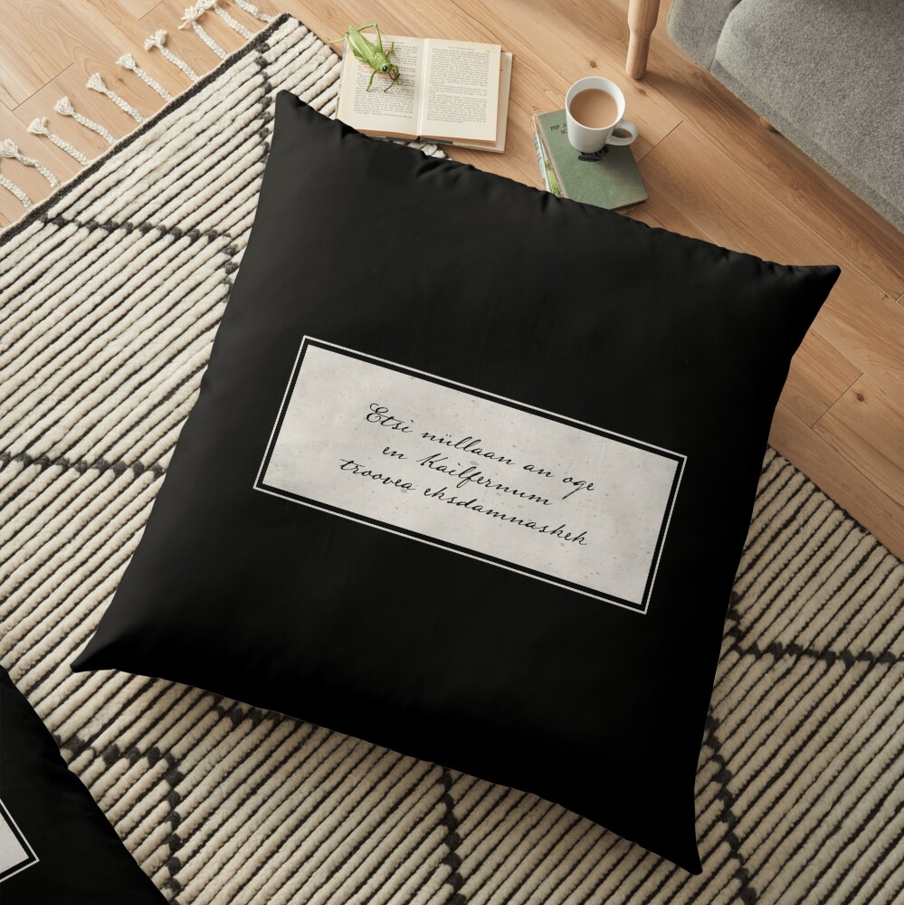 Penny Dreadful Verbis Diablo, Banishing Spell Floor Pillow