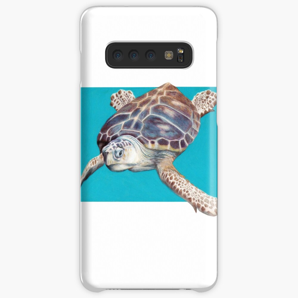 Loggerhead Sea Turtle Art by Artist Sherrie Spencer Case & Skin for Samsung Galaxy