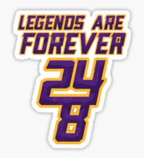Kobe Bryant 24 Legends forever Sticker