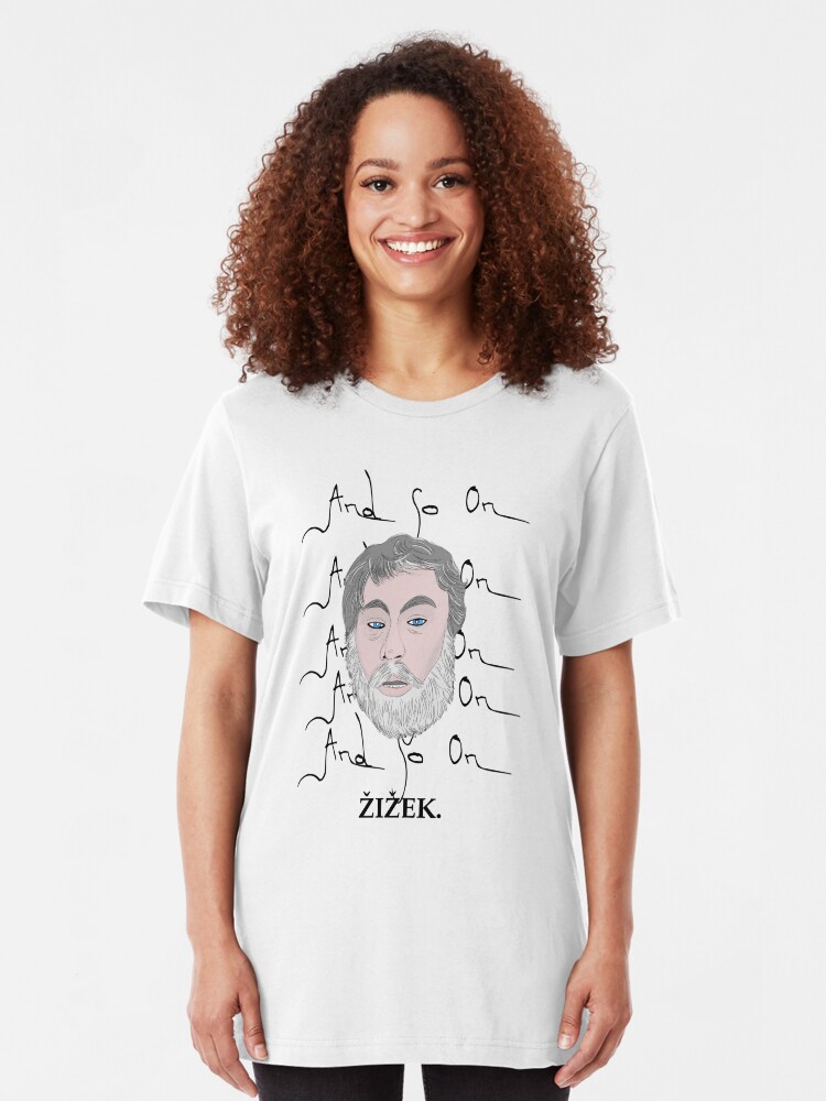 Alternate view of Zizek and so on Slim Fit T-Shirt