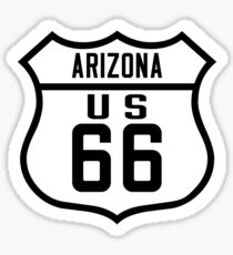 Route 66 Arizona Road Sign Sticker