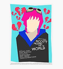 Scott Pilgrim Verses The World - Saul Bass Inspired Poster (Untextured) Photographic Print