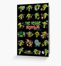 The Veggie Zombie Greeting Card
