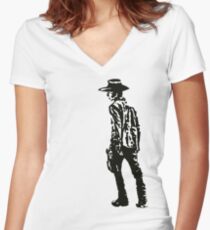 Carl Grimes Walking Dead Women's Fitted V-Neck T-Shirt
