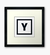 Alphabet "Y" Framed Print