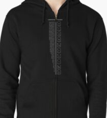 Human body Zipped Hoodie