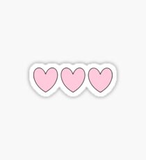 Rosa Herz Aufkleber Sticker
