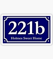 221b - Holmes Sweet Home Sticker