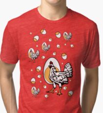 Retro Roseanne Chickens Tri-blend T-Shirt