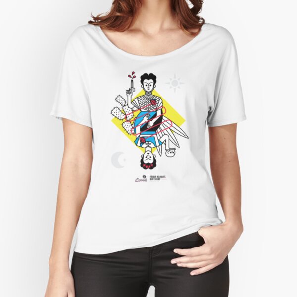 "Las dos Fridas", Frida Kahlo minimalista Camiseta ancha