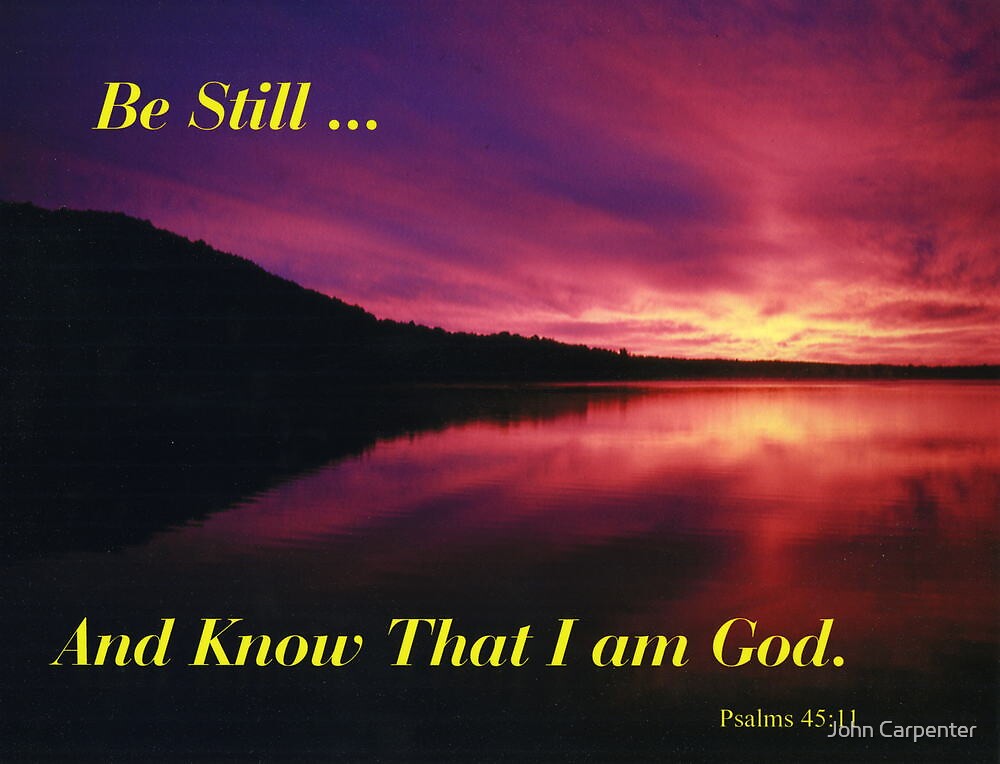 Be Still And Know That I Am God Deutsch