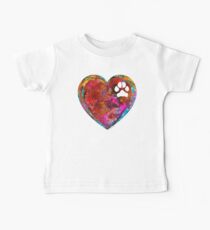 Dog Art - Puppy Love 2 - Sharon Cummings Baby Tee