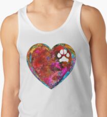 Dog Art - Puppy Love 2 - Sharon Cummings Tank Top