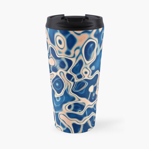Abstraction of DarkSlateBlue Bisque Travel Mug