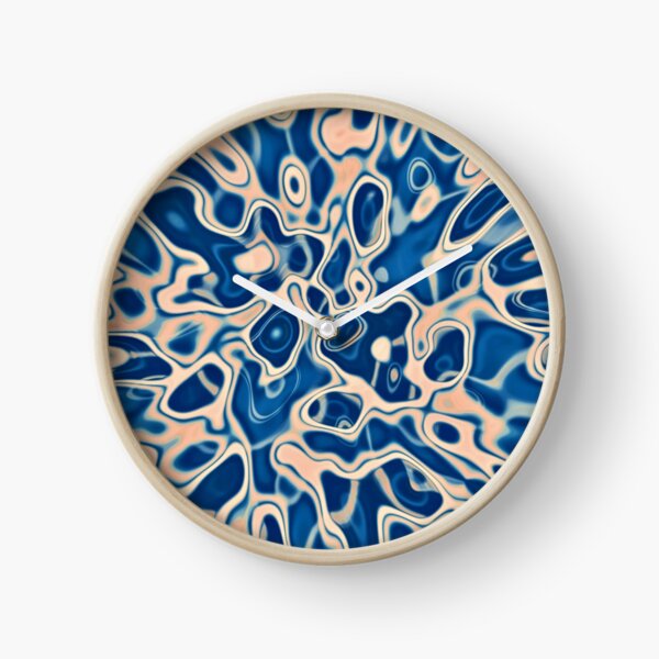 Abstraction of DarkSlateBlue Bisque Clock