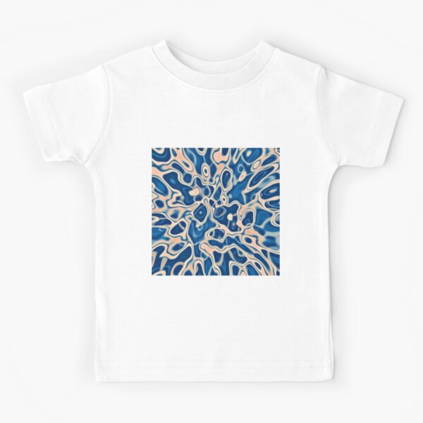 Abstraction of DarkSlateBlue Bisque Kids T-Shirt