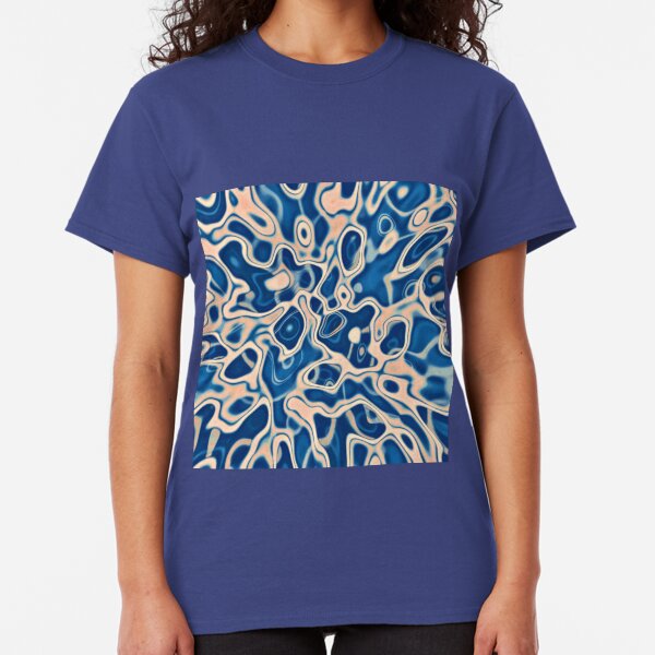 Abstraction of DarkSlateBlue Bisque Classic T-Shirt