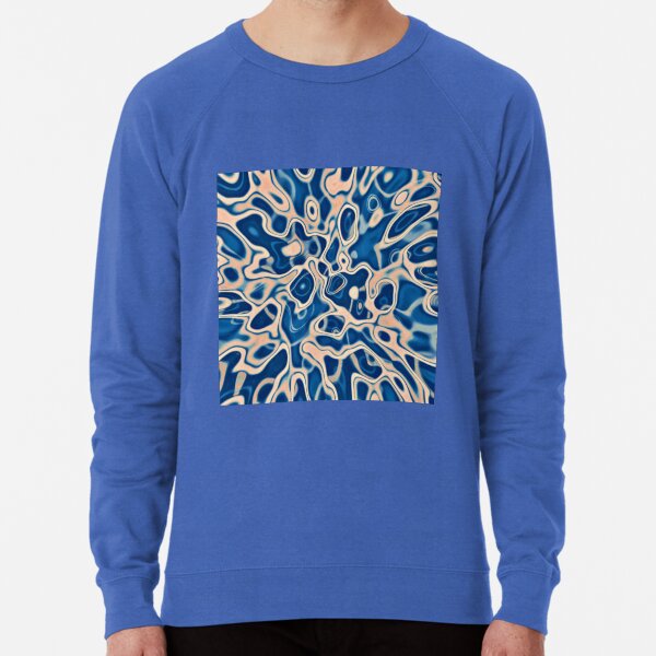 Abstraction of DarkSlateBlue Bisque Lightweight Sweatshirt