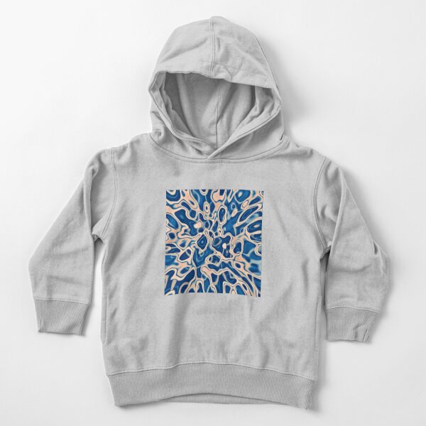 Abstraction of DarkSlateBlue Bisque Toddler Pullover Hoodie