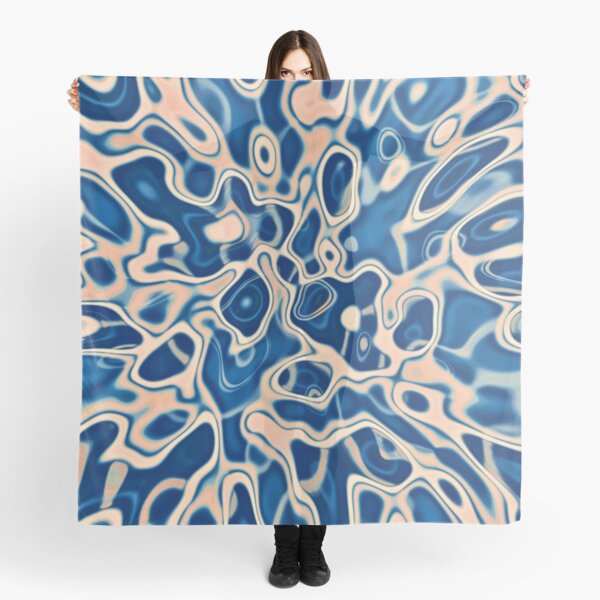 Abstraction of DarkSlateBlue Bisque Scarf