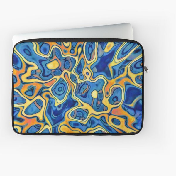 Abstraction of SteelBlue Golden Grass Laptop Sleeve
