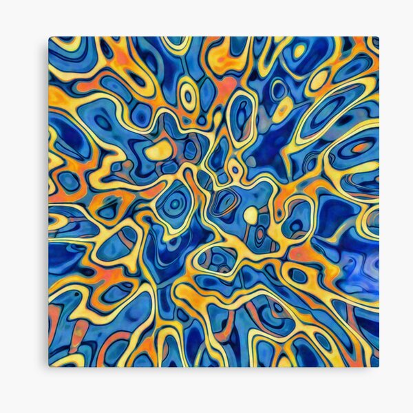 Abstraction of SteelBlue Golden Grass Canvas Print