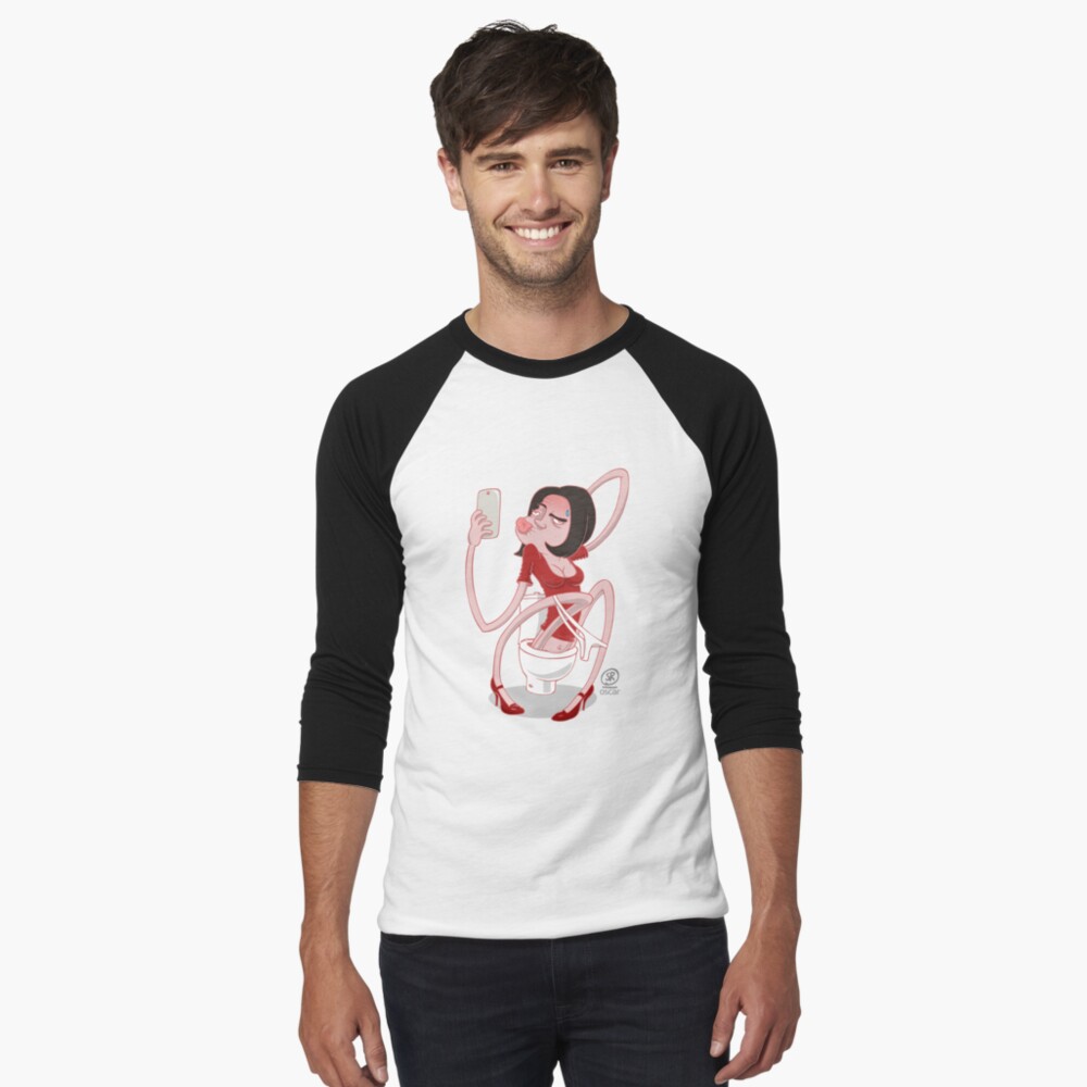 Selfie Obsession Baseball ¾ Sleeve T-Shirt
