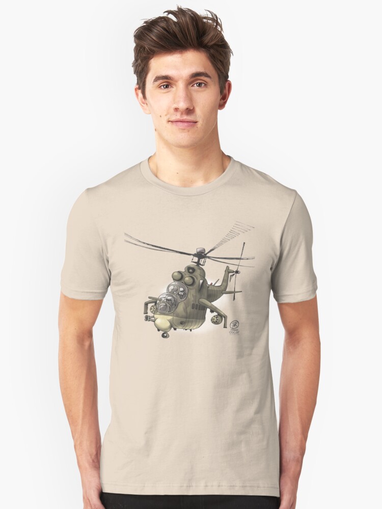 Alternate view of Mil MI24 Hind Slim Fit T-Shirt