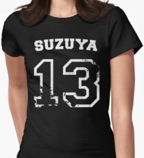 Juuzou Suzuya Collegiate Splatter Women's Fitted T-Shirt