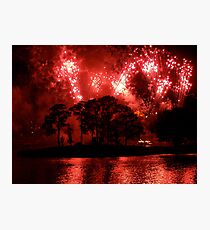 Fireworks at Disney Photographic Print