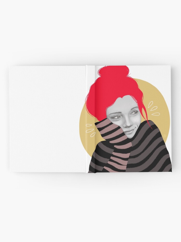 Alternate view of The red haired girl in love, illustration Hardcover Journal