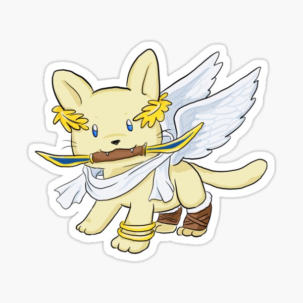 Kitten Icarus Sticker