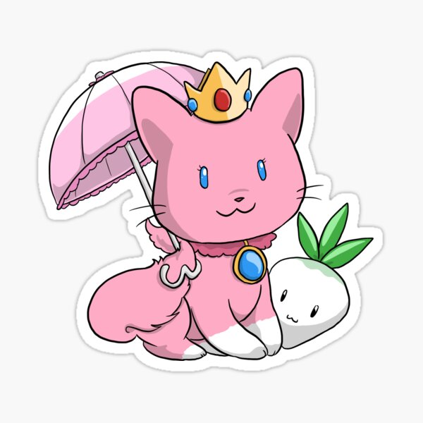Purrincess Peach Sticker