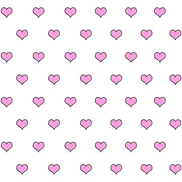 Pink hearts mini Sticker for Sale by OkihanaShop