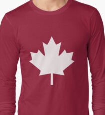 Canada Maple Leaf Flag Emblem Long Sleeve T-Shirt