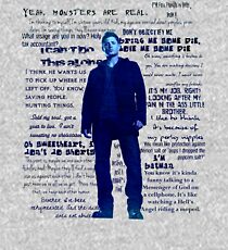 Dean Winchester quotes - blue Kids Pullover Hoodie