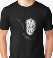 Salvador Dali Inspired Melting Clock. Time is melting away. Unisex T-Shirt
