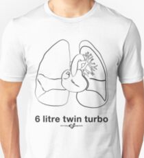 Six Litre Twin Turbo (light shirt) Unisex T-Shirt