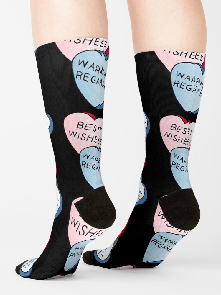 Alternate view of Best Wishes, Warmest Regards on candy. David Rose and Stevie banter awkwardly in Schitt's Creek at the Rosebud Moteel Socks