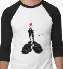 Camiseta ¾ estilo béisbol Hamor Negro
