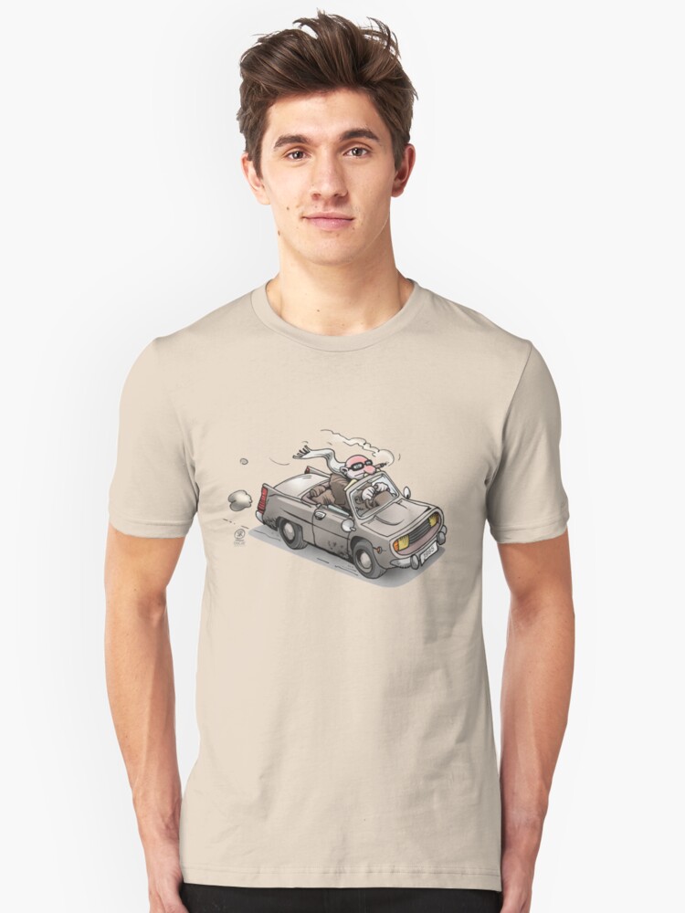 Alternate view of 1980's old car Slim Fit T-Shirt