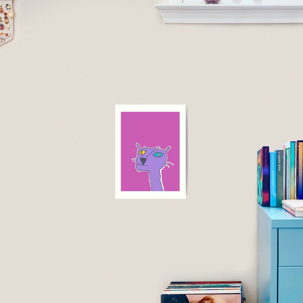 Eccentric electric cat Art Print