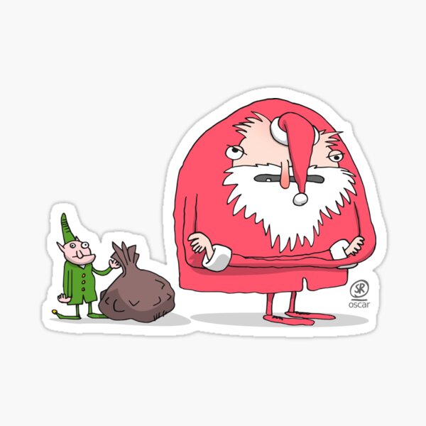 Weihnachtsmann sauer Sticker