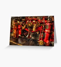 Vintage Fire Engine Greeting Card