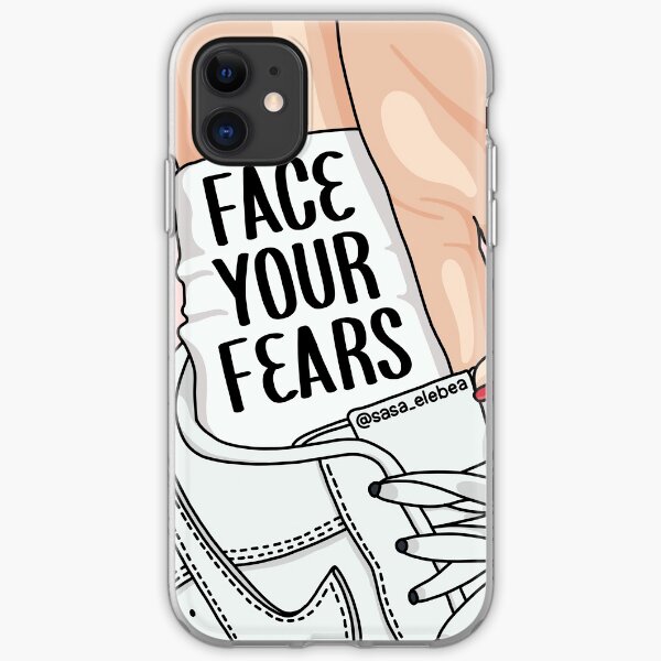 Face your fears by Sasa Elebea iPhone Soft Case