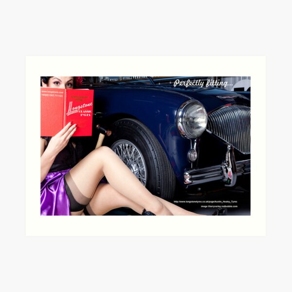 Healey Girl - Longstone Tyres Art Print