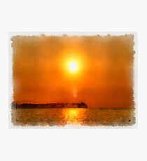 Sunset Thousand Islands Indonesia Photographic Print